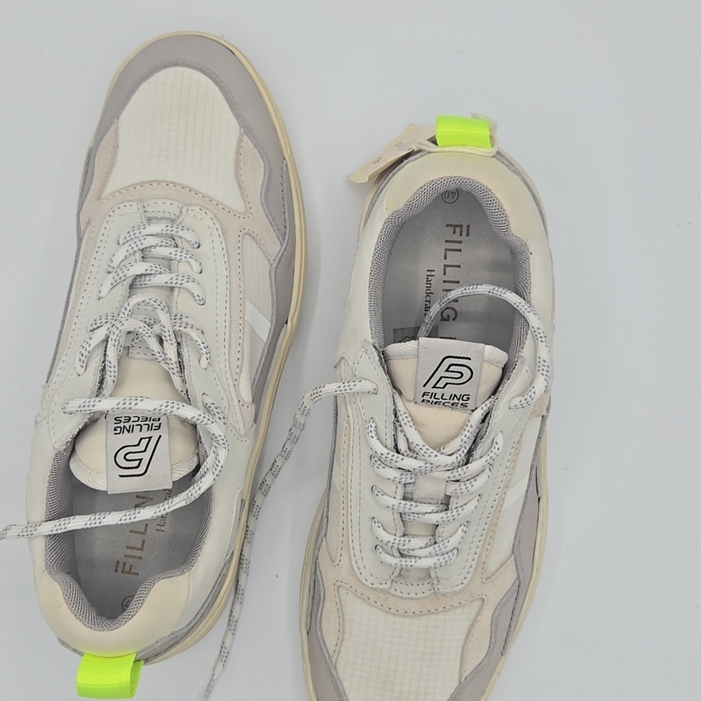 Filling Pieces White and Gray Sneakers